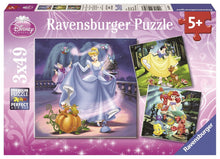 Ravensburger 3x49pc - Disney Snow White, Cinderella and Ariel Puzzle