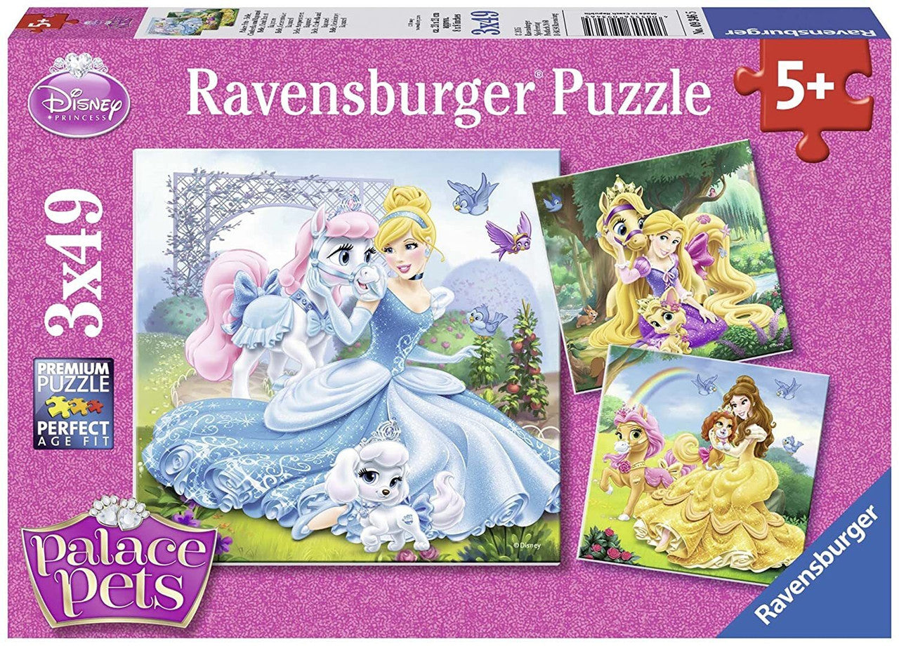 Ravensburger 3x49pc - Disney Princesses Belle Cinderella Rapunzel Puzzle