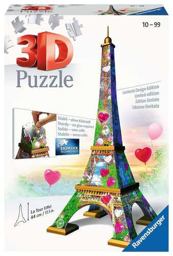 Ravensburger 216pc -  Eiffel Tower Love Edition 3D Puzzle