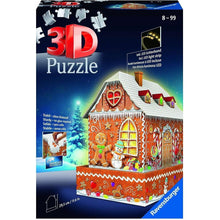 Ravensburger 216pc -  Ginger Bread House Night Edition 3D Puzzle