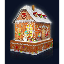Ravensburger 216pc - Ginger Bread House Night Edition 3D Puzzle