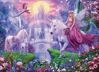 Ravensburger 200pc- Unicorn Kingdom Glow in the Dark Puzzle