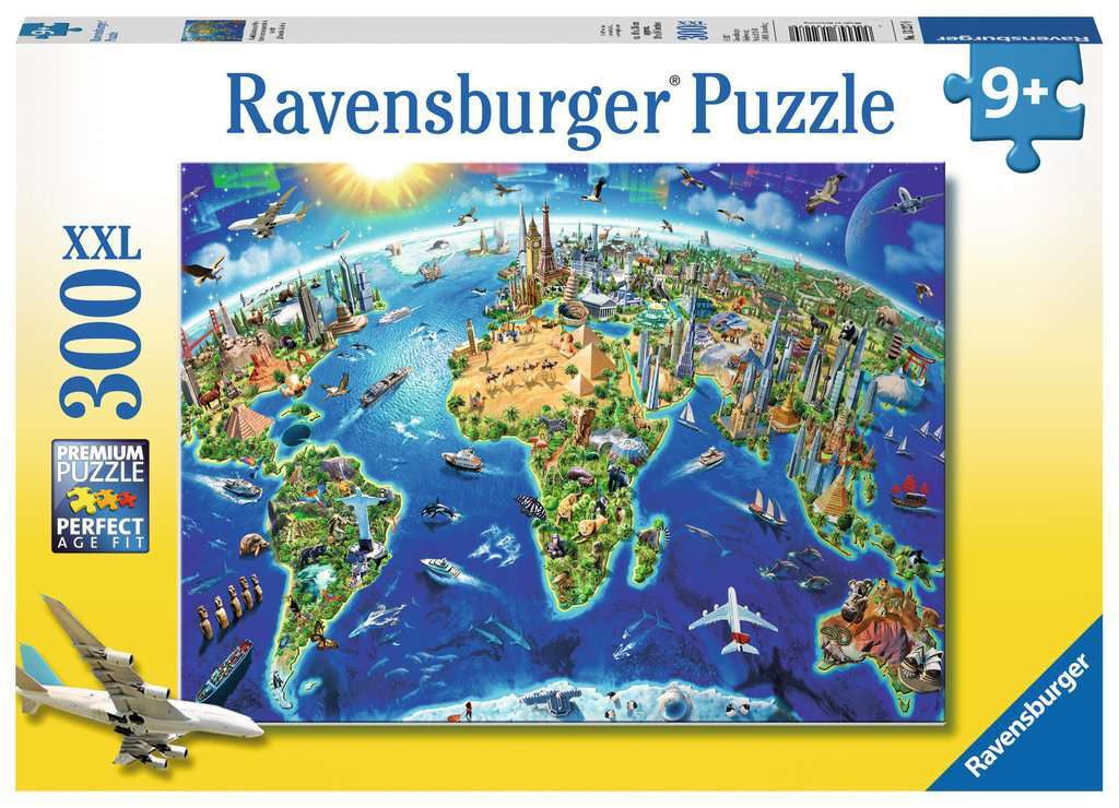 Ravensburger 300pc - World Landmarks Map Puzzle