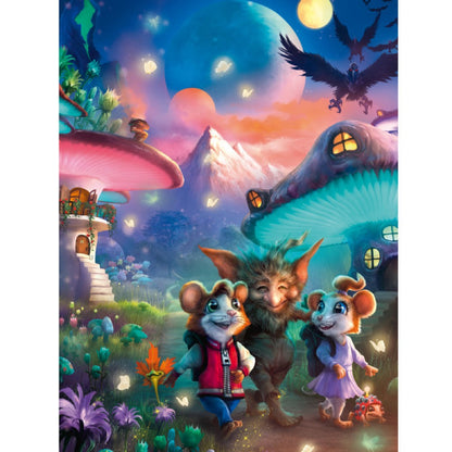 Ravensburger 100pc - Enchanting Mushroom Town Puzzle