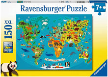 Ravensburger 150pc- Animal World Map Puzzle