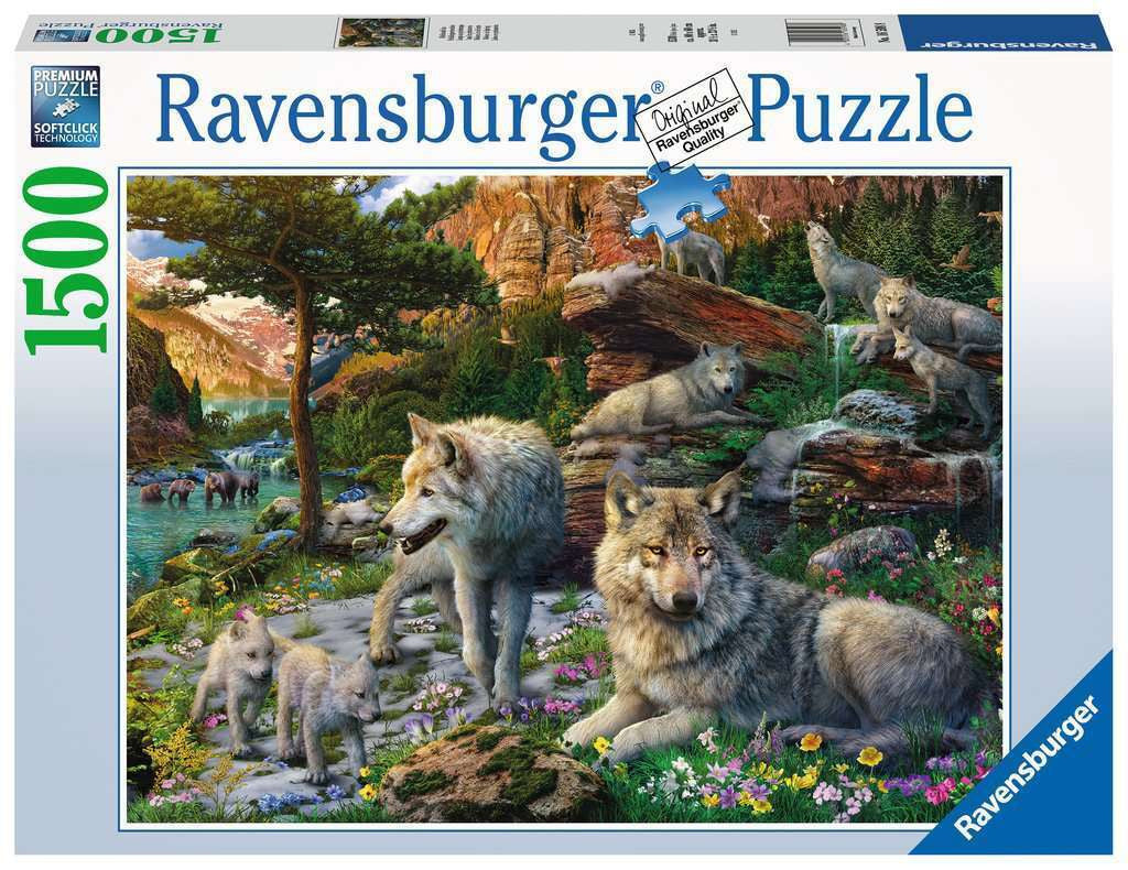 Ravensburger 1500pc - Wolves in Spring Puzzle