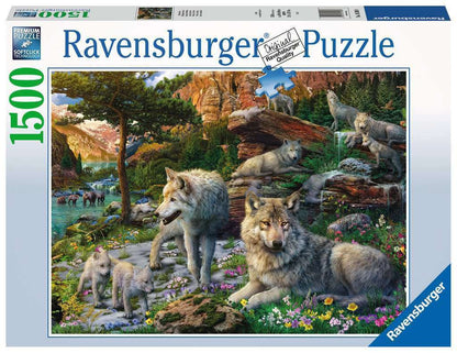 Ravensburger 1500pc - Wolves in Spring Puzzle