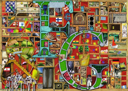 Ravensburger 1000pc - Awesome Alphabet F&G by Colin Thompson