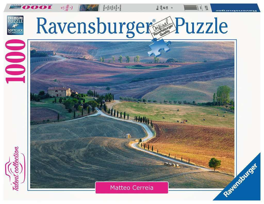 Ravensburger 1000pc - Talent Collection: Matteo Cerreia - Tuscan Farmhouse Pienza Italy Puzzle | Discount Toy Co.