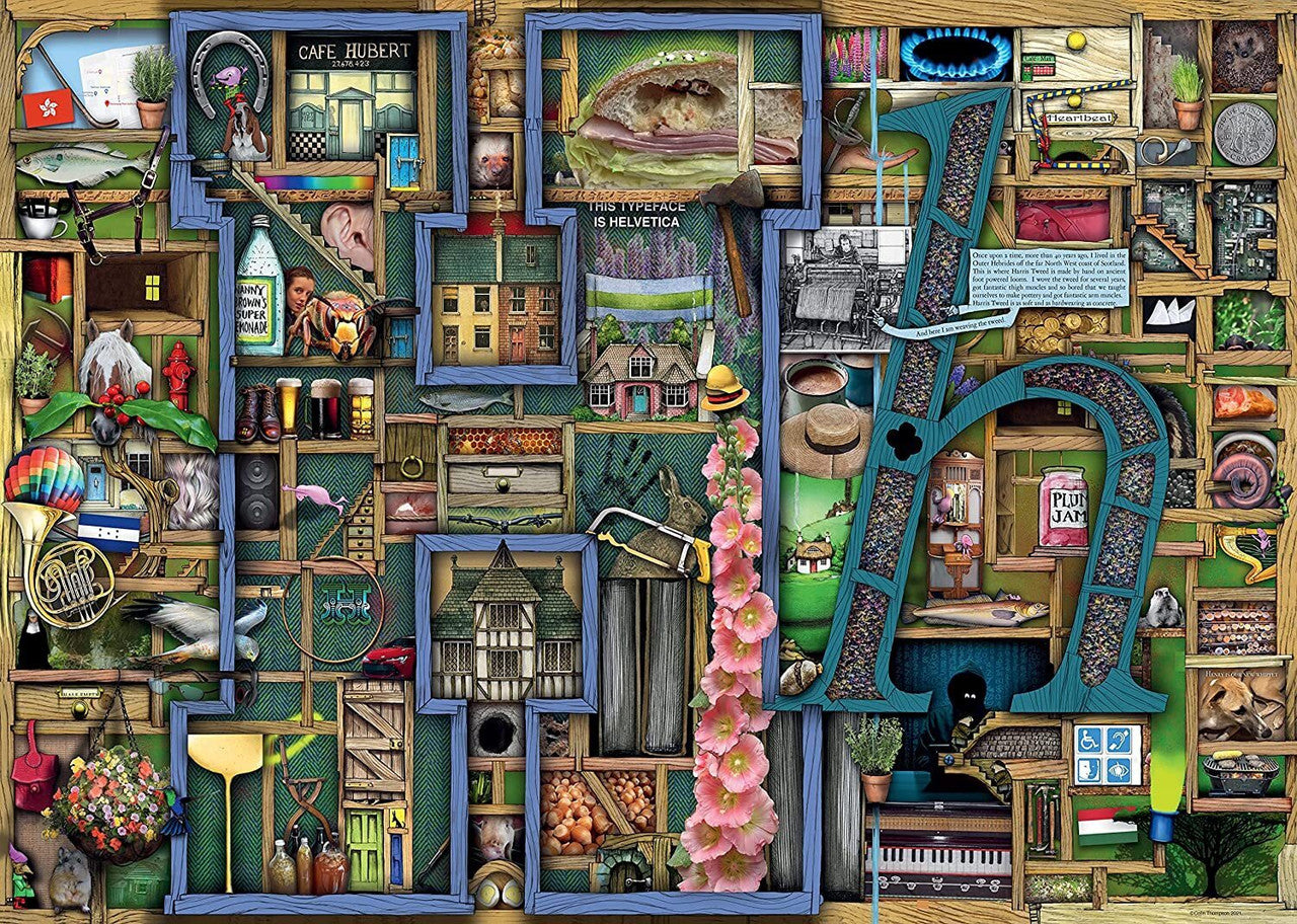Ravensburger 1000pc - Colin Thompson, Awesome Alphabet H Puzzle