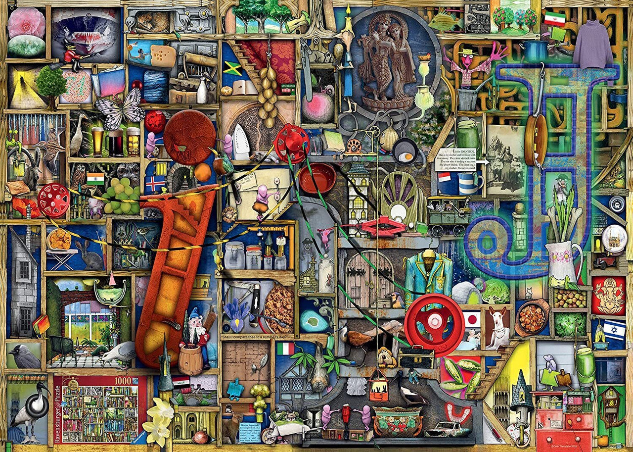 Ravensburger 1000pc - Awesome Alphabet I & J Puzzle by Colin Thompson