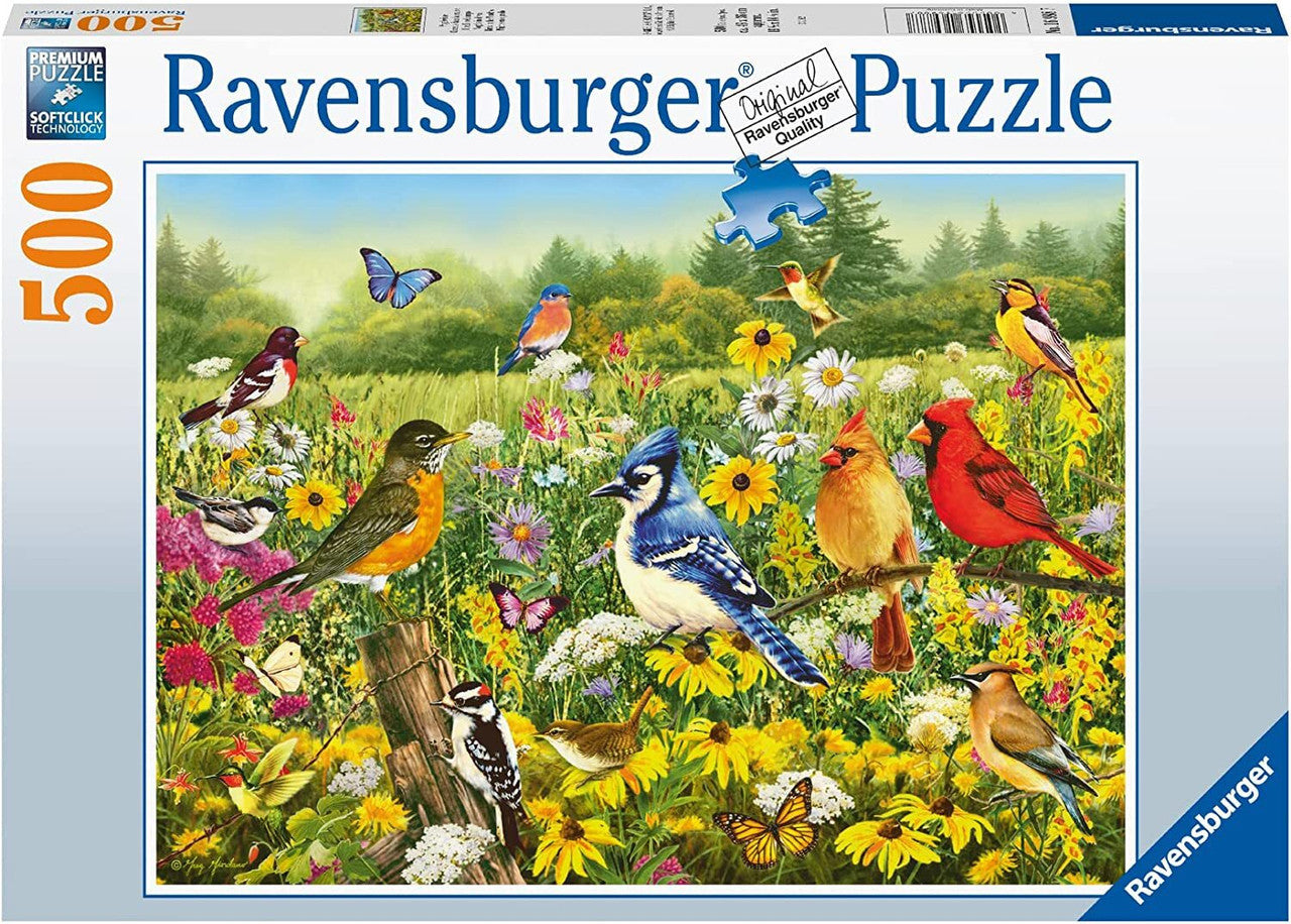 Ravensburger 500pc - Birds in the Meadow Puzzle