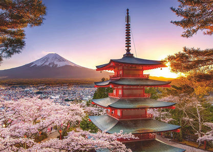 Ravensburger 1000pc - Mount Fuji Cherry Blossom Puzzle
