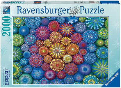 Ravensburger 2000pc - Radiating Rainbow Mandalas Puzzle