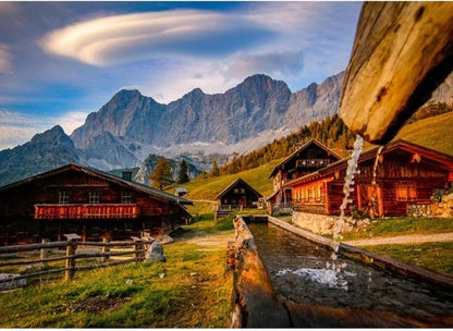 Ravensburger 1000pc - Neustattalm, Dachstein Mountains Puzzle