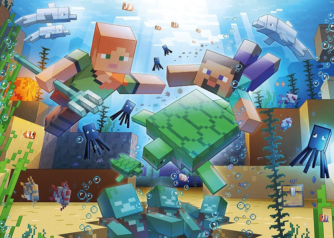 Ravensburger 1000pc - Minecraft Mosaic Puzzle