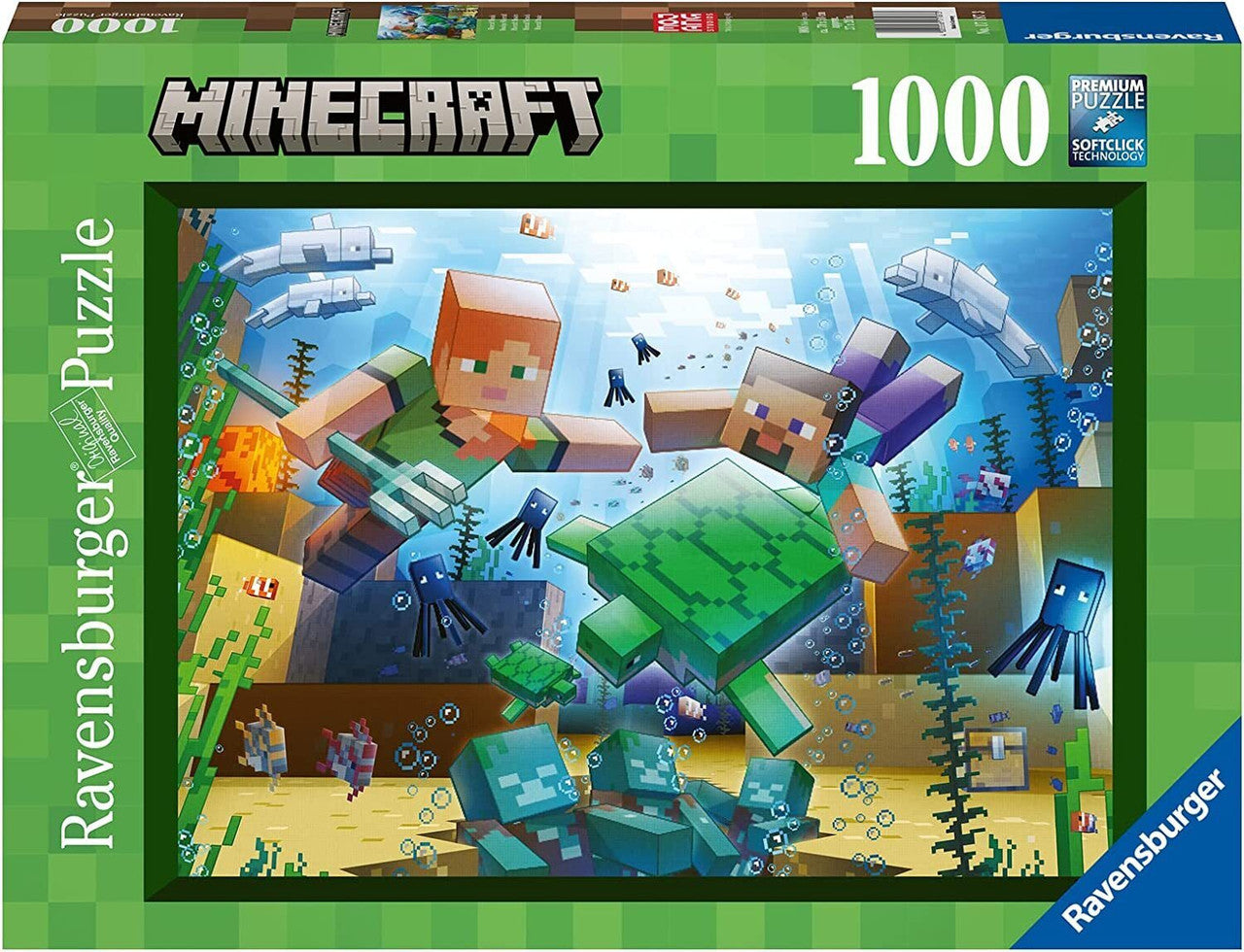 Ravensburger 1000pc - Minecraft Mosaic Puzzle