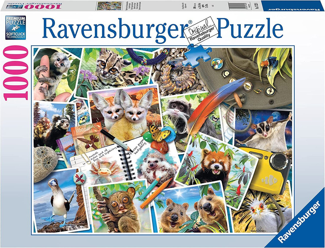 Ravensburger 1000pc- A Traveller's Animal Journal Puzzle