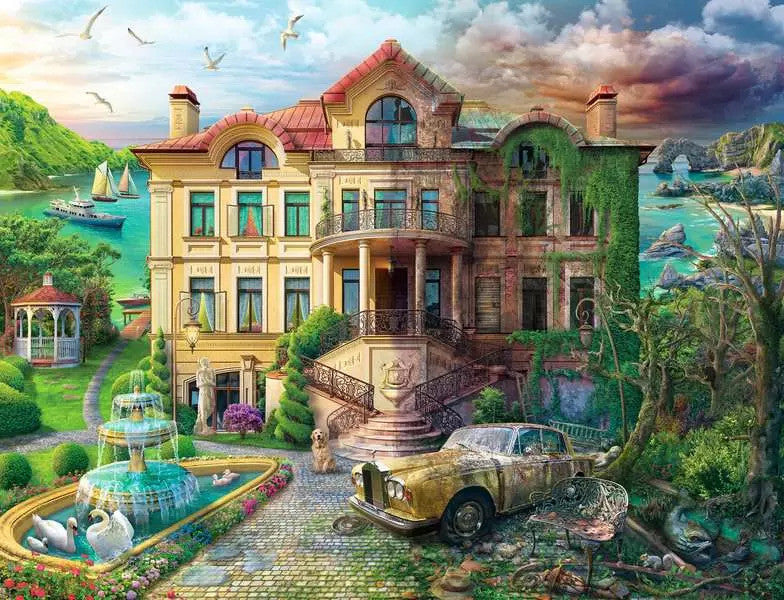 Ravensburger 2000pc - Now & Then, Cove Manor Echoes Puzzle