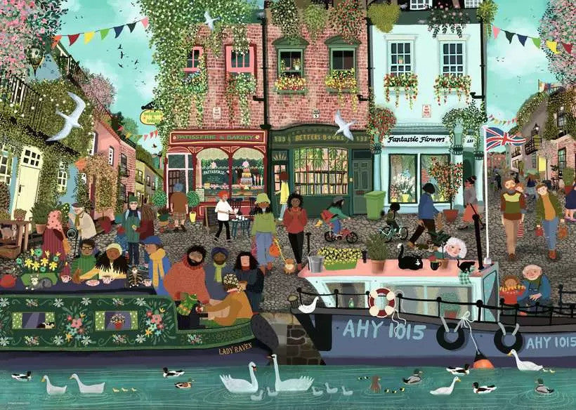 Ravensburger 1000pc - Riverside Town Puzzle