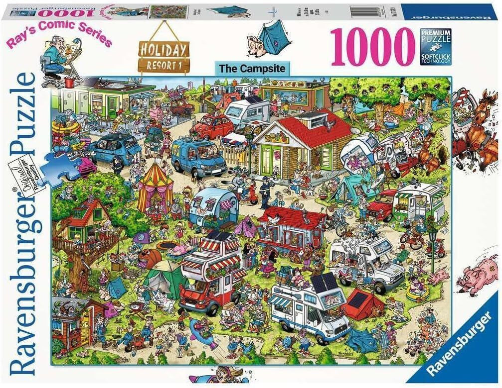 Ravensburger 1000pc - Holiday Resort 1 - The Campsite Puzzle