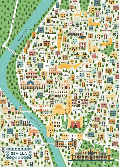 Ravensburger 1000pc - Map of Seville Puzzle