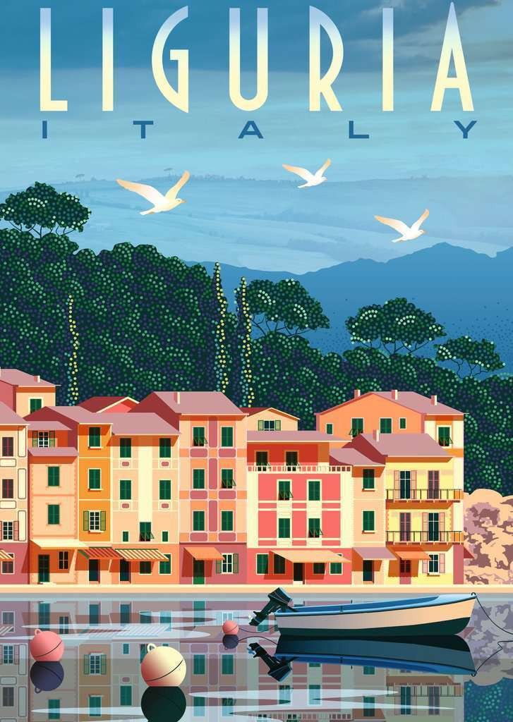 Ravensburger 1000pc - Postcard from Liguria Puzzle