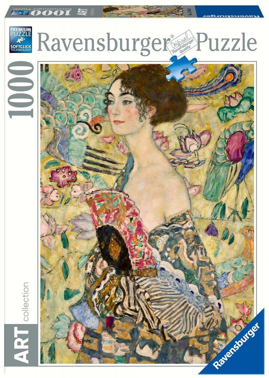 Ravensburger 1000pc - Klimt: Lady with a Fan Puzzle