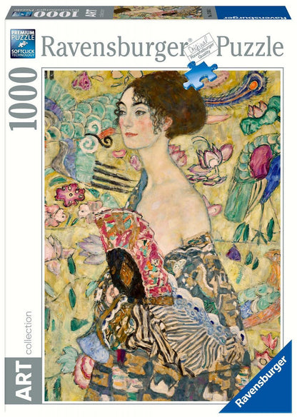 Ravensburger 1000pc - Klimt: Lady with a Fan Puzzle