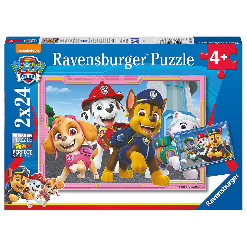 Ravensburger  2 x 24pc - Paw Patrol Dog Heroes Puzzle