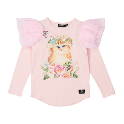Kitty Kat Long Sleeve T-Shirt - Teen