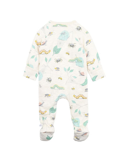 Fox & Finch - Bug Print Long Sleeve Onesie (sizes 000-0)