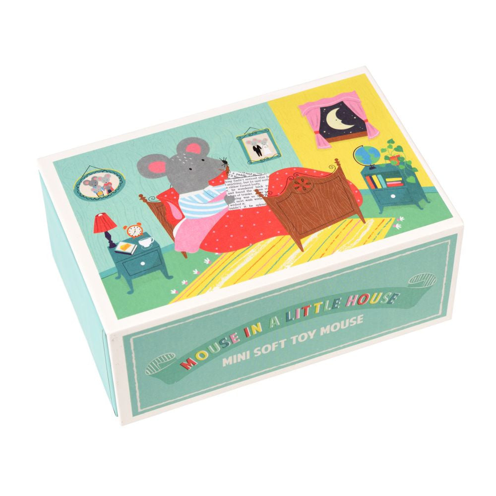 Rex London - Mouse in a little box - Mouse in a House soft toy