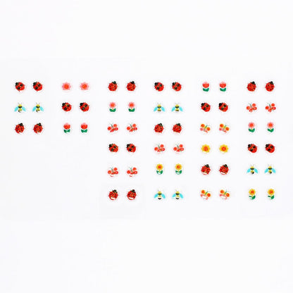 Rex London - Stick on Earrings – Ladybird