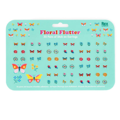Rex London - Stick on Earrings – Floral Flutter