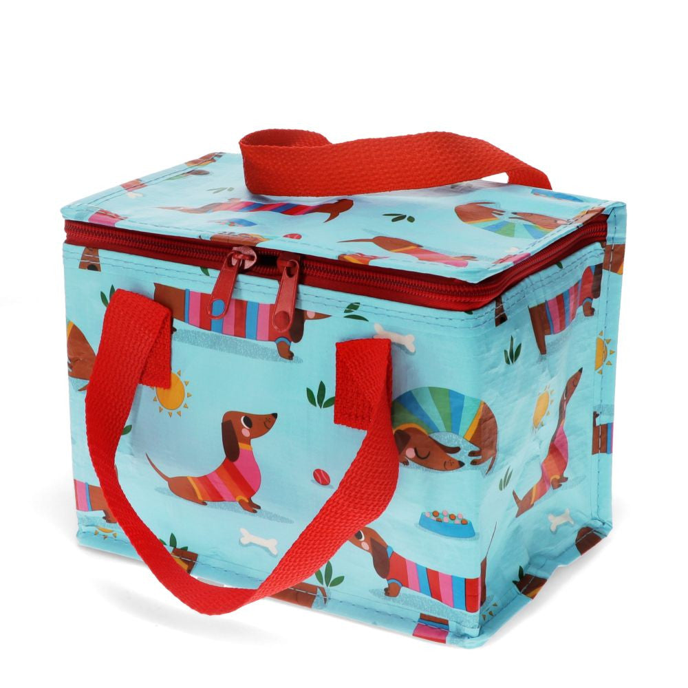 Rex London Insulated Lunch Bag – Sausage Dog Blue