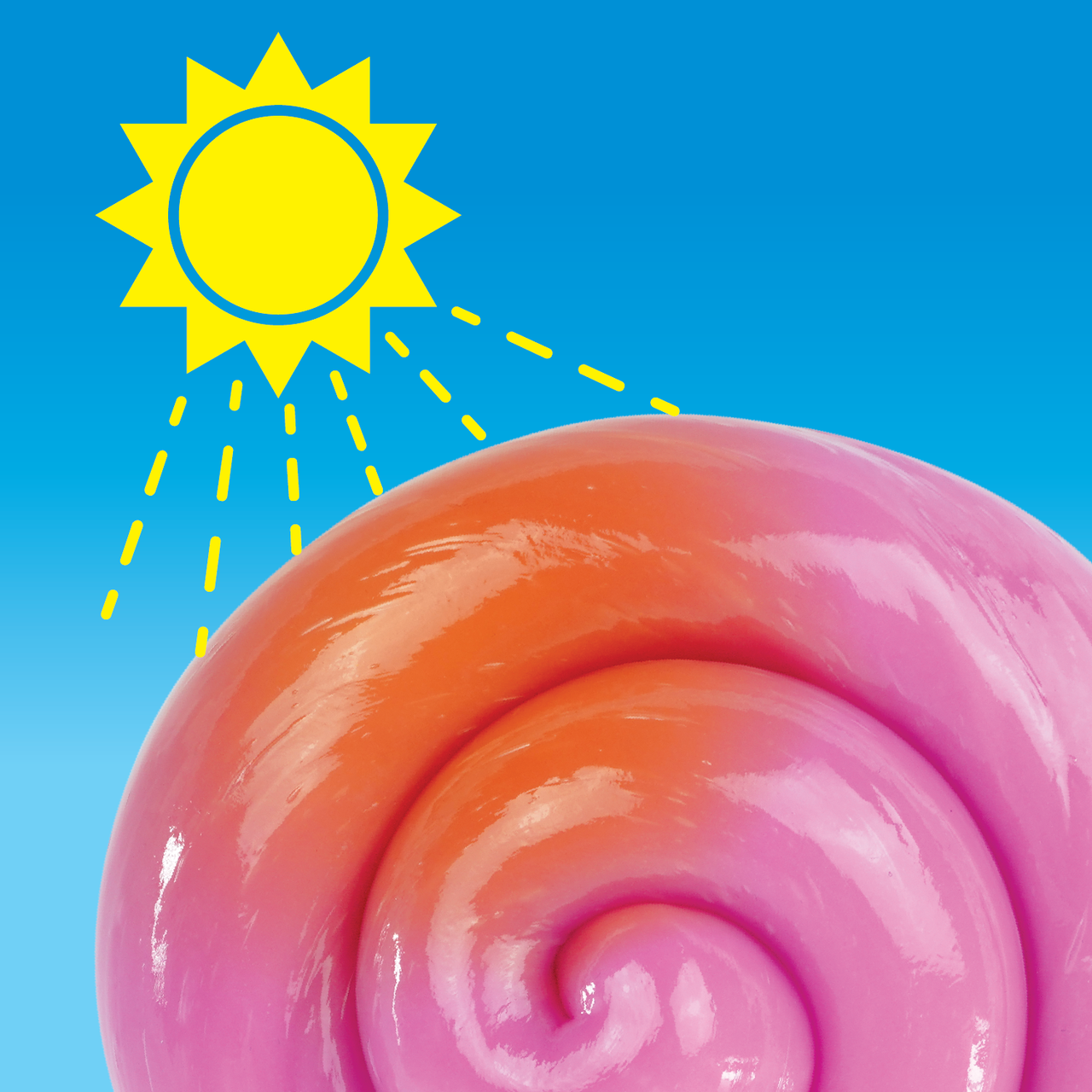 Crazy Aaron's  Thinking Putty - Rainbow Reveal 4" Tin