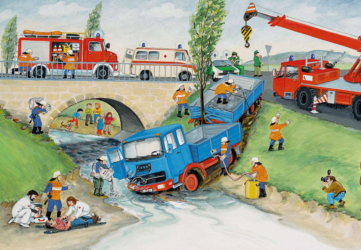 Ravensburger 2x24pc - Busy Fire Brigade Puzzle