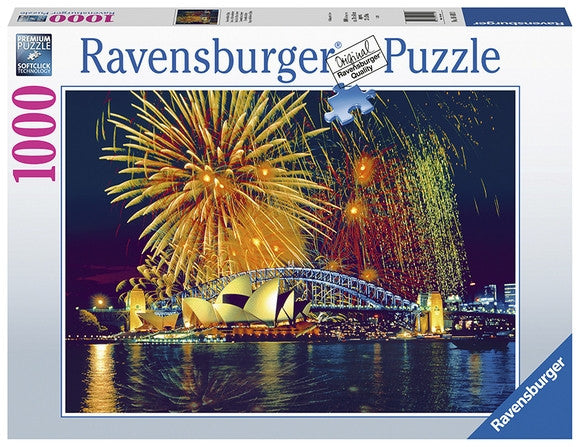 Ravensburger puzzle box with Sydney Opera House and fireworks display