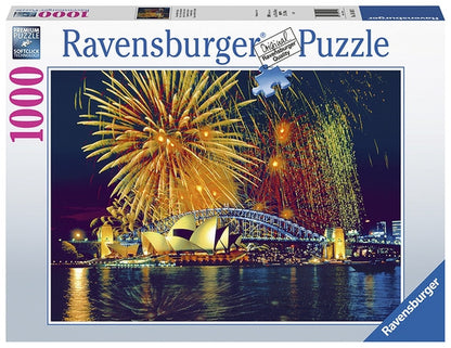 Ravensburger puzzle box with Sydney Opera House and fireworks display