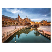 Ravensburger Plaza de España Seville 1000 piece puzzle featuring the Spanish plaza and its reflections