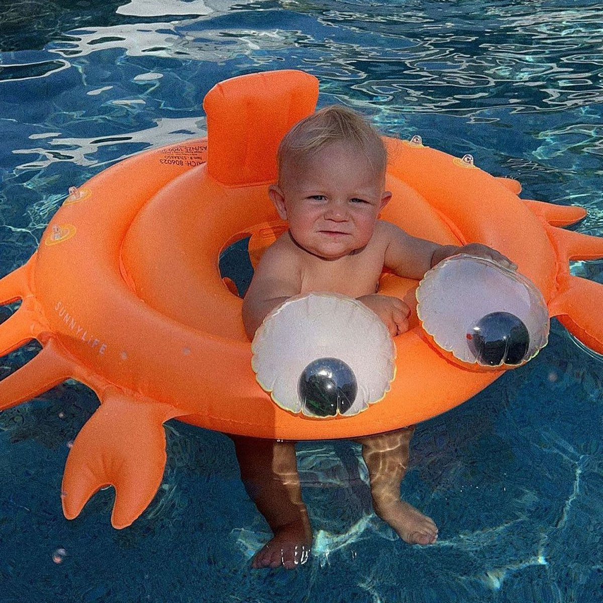 Sunnylife Baby Float - Sonny the Sea Creature Neon Orange