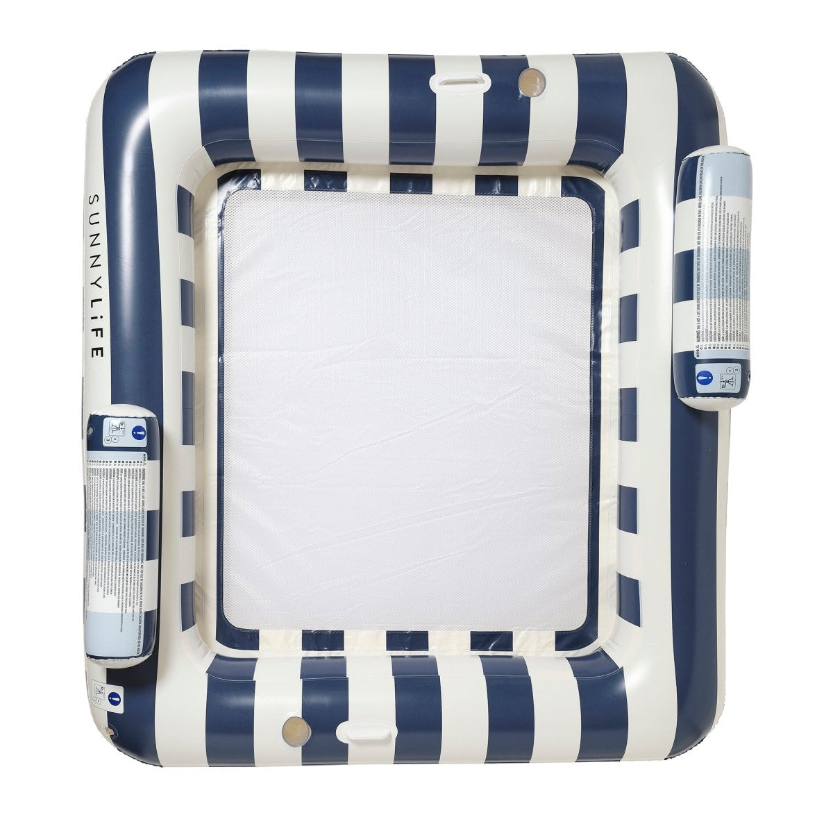 Sunnylife - Luxe Twin Hammock Float - Le Weekend Navy Stripe