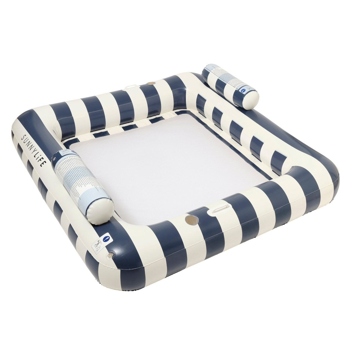 Sunnylife - Luxe Twin Hammock Float - Le Weekend Navy Stripe