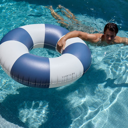 Sunnylife - Pool Ring - Le Weekend Navy Stripe