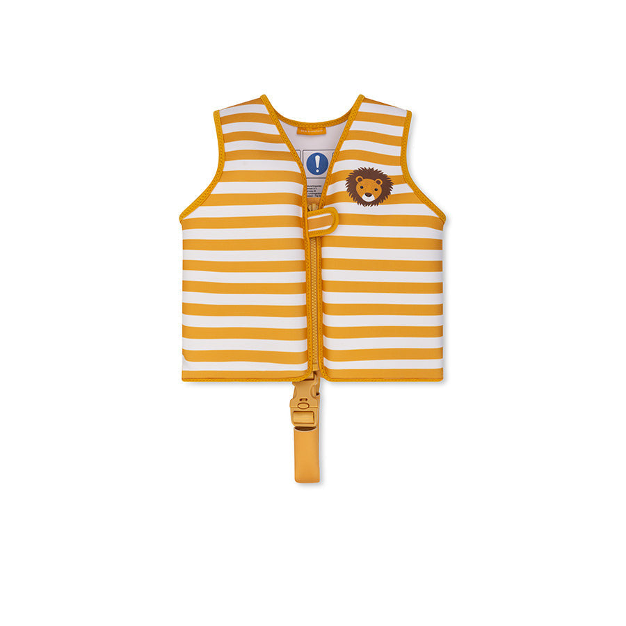 Swim Essentials - Kid's Swim Vest - Orange/White Striped Lion 3-6yrs
