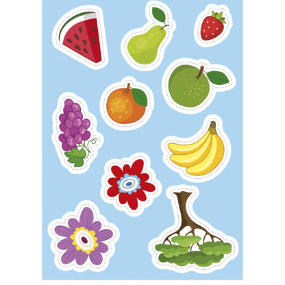 Sassi Stickers & Activities Book Nature featuring 24 activity pages with colouring, puzzles, wildlife scenes and 60 colourful stickers