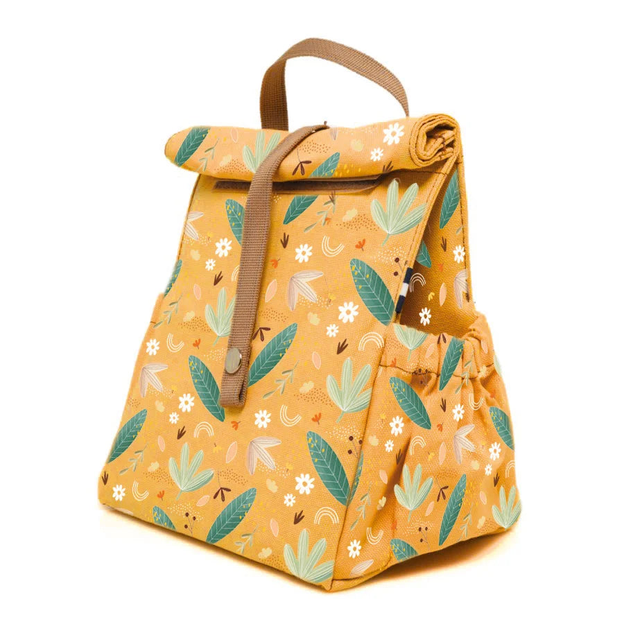 Sassi Eco Insulated Lunch Bag Chompy the Lion made from recycled rPET fabric with insulated interior and carry handle