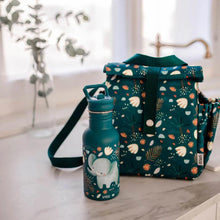 Sassi Eco Insulated Lunch Bag Chompy the Lion made from recycled rPET fabric with insulated interior and carry handle