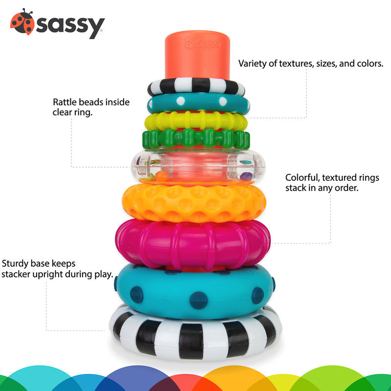 Sassy Baby - Stacks of Circles Stacking Rings